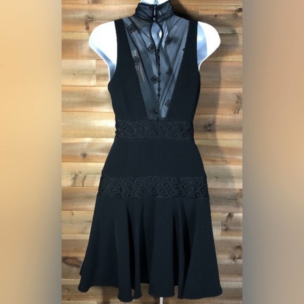 Cinq à Sept Black Concordia Dress Size 0 - Picture 3 of 13